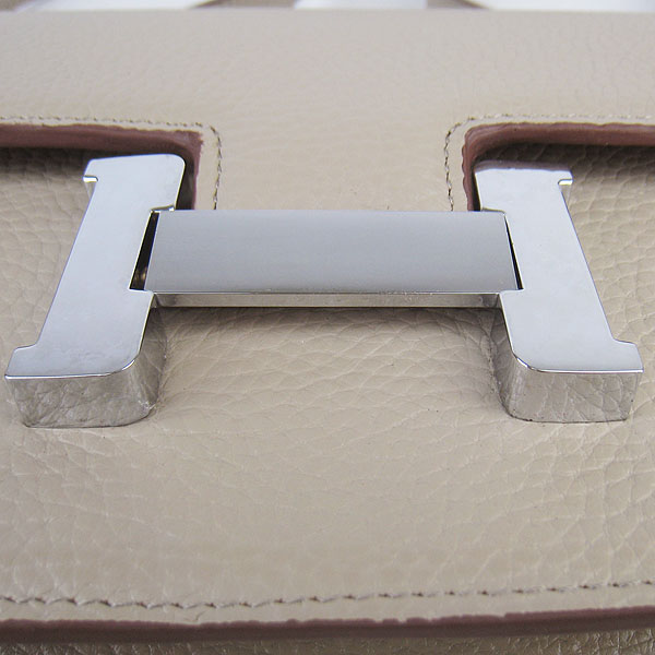 7A Hermes Constance Togo Leather Single Bag Grey Silver Hardware H020